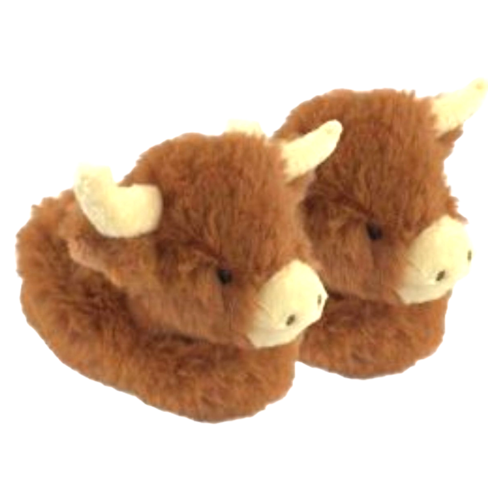 Highland cow deals baby slippers