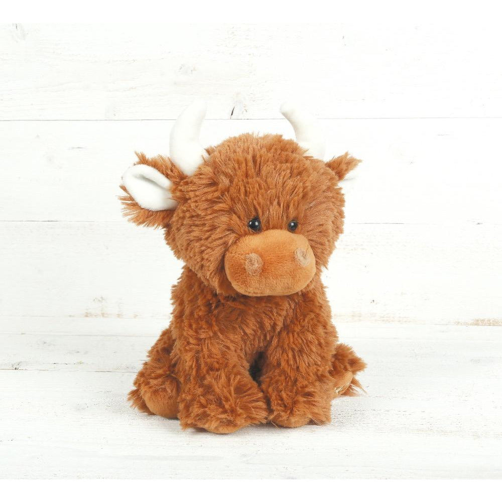 Small highland cow store soft toy