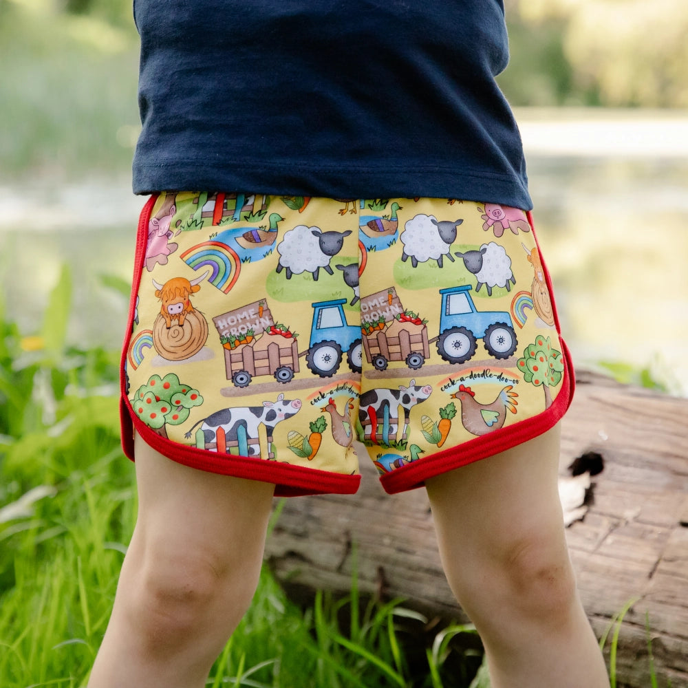 Yellow Farm Shorts| Cotswold Baby Co.