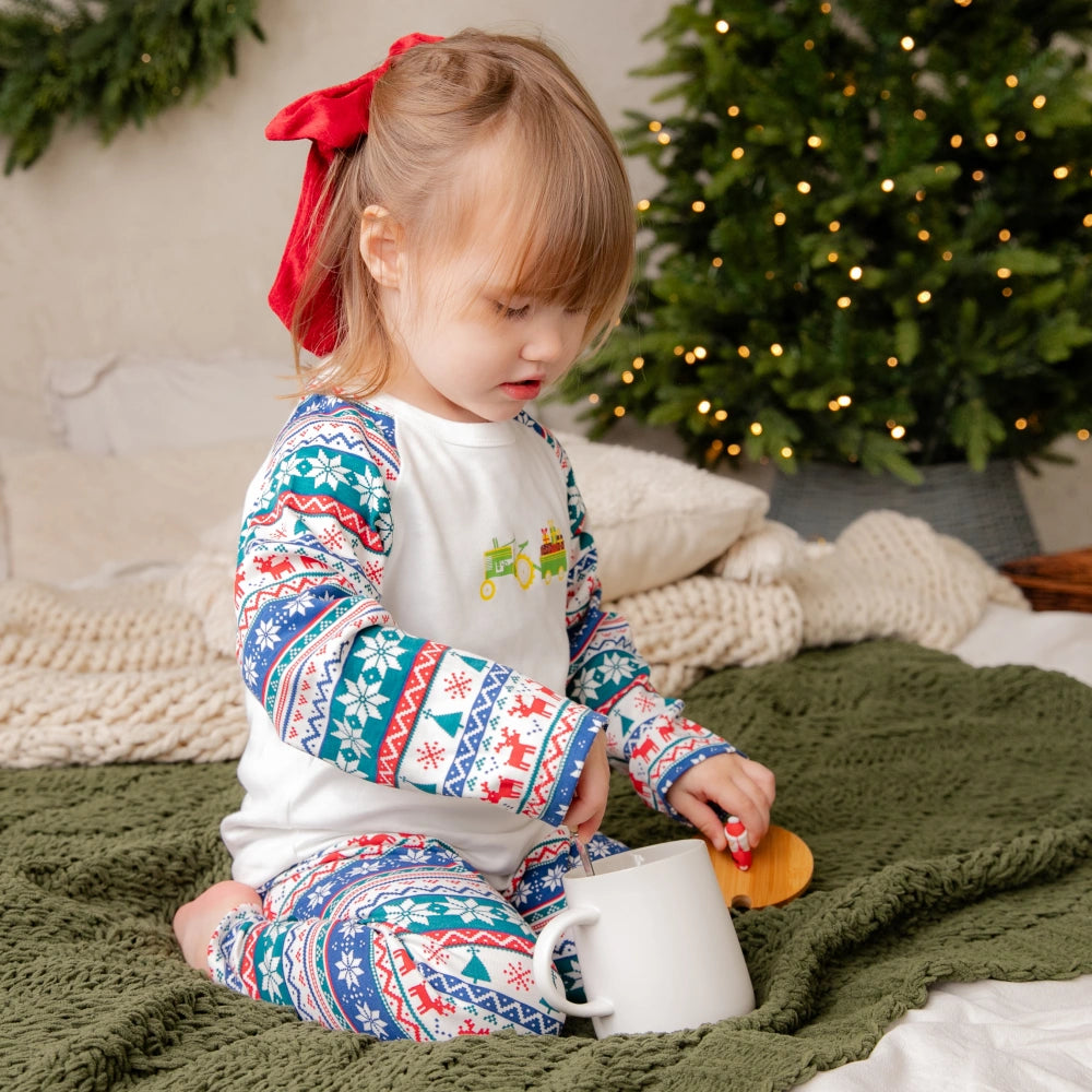 Christmas Vintage Tractor Pyjamas | Cotswold Baby Co