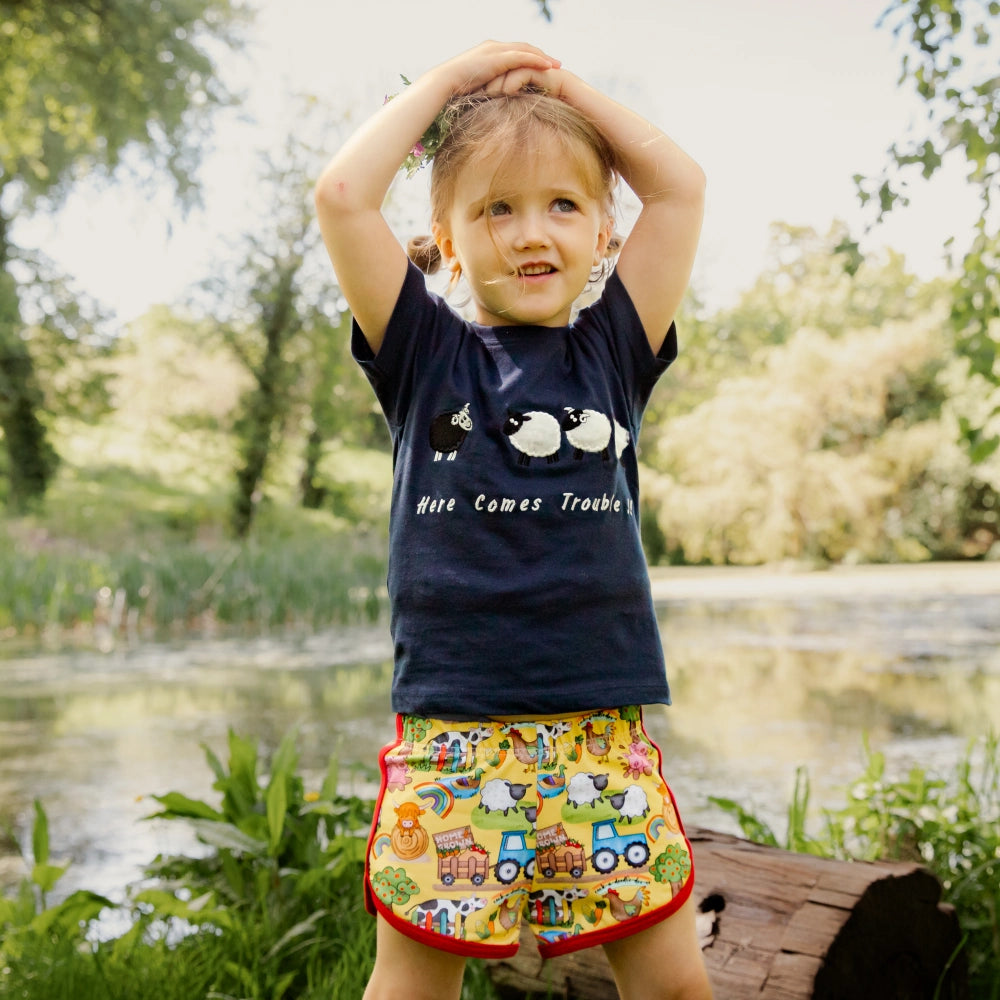 Yellow Farm Shorts| Cotswold Baby Co.