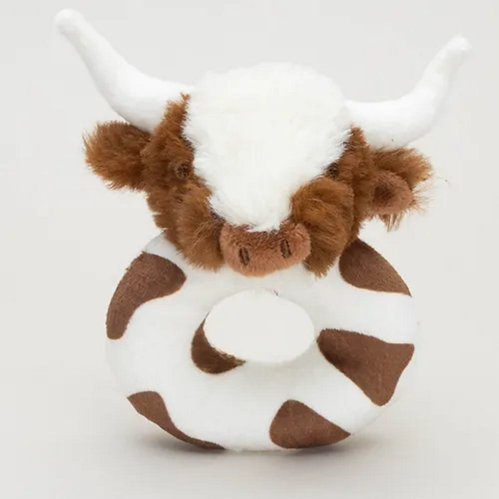 Texas Longhorn Cow Baby Rattle Toy