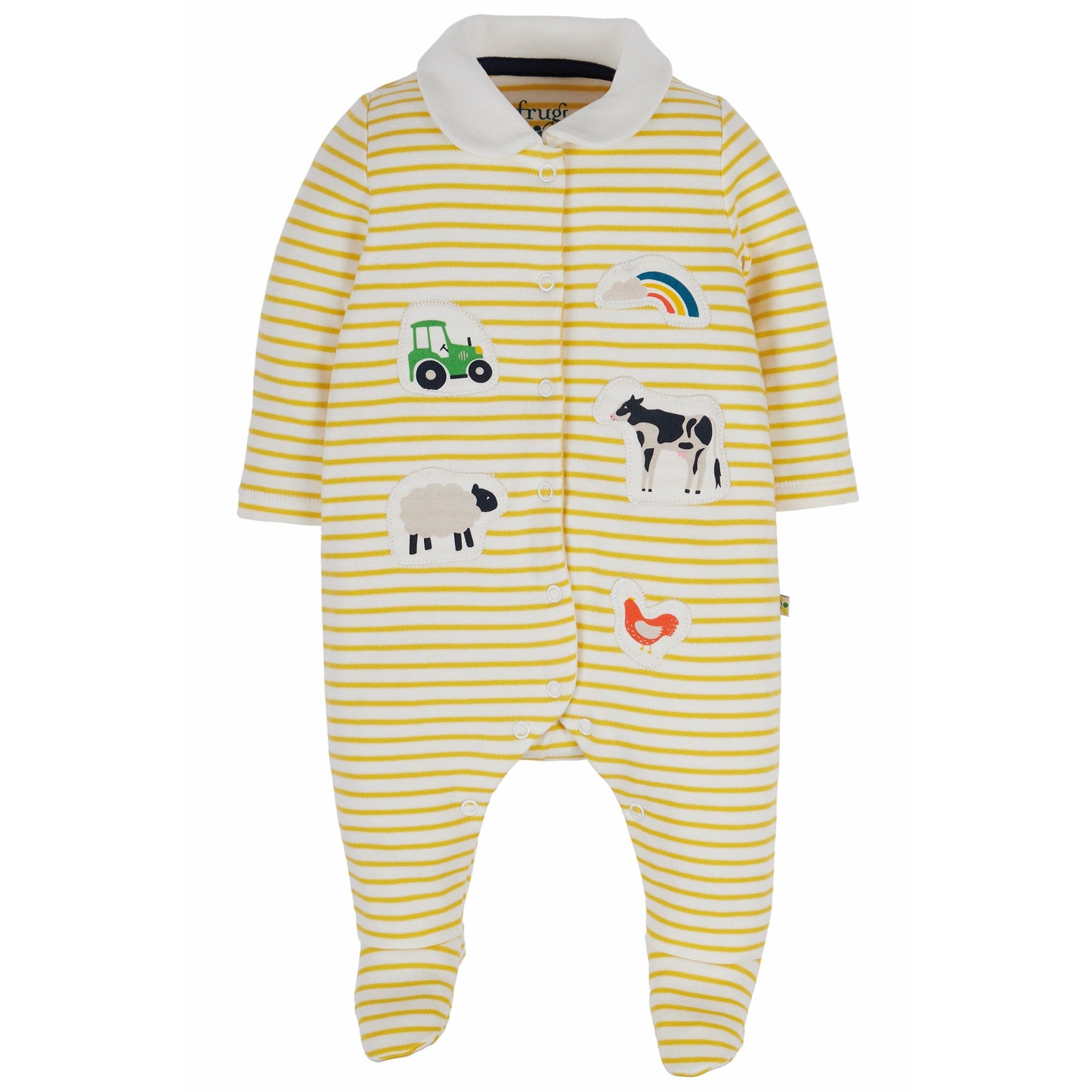 Little Collared Babygrow by Frugi